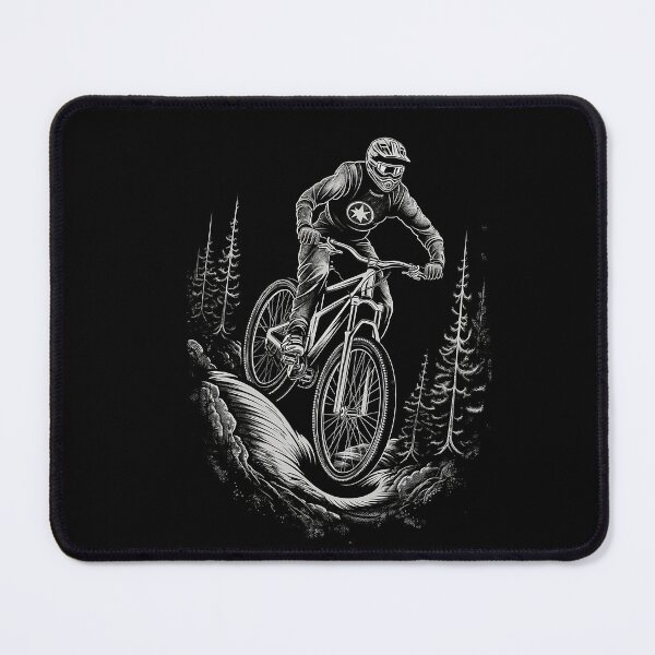 Item preview, black and white mountain bike designed and sold by ArtVilleStore.