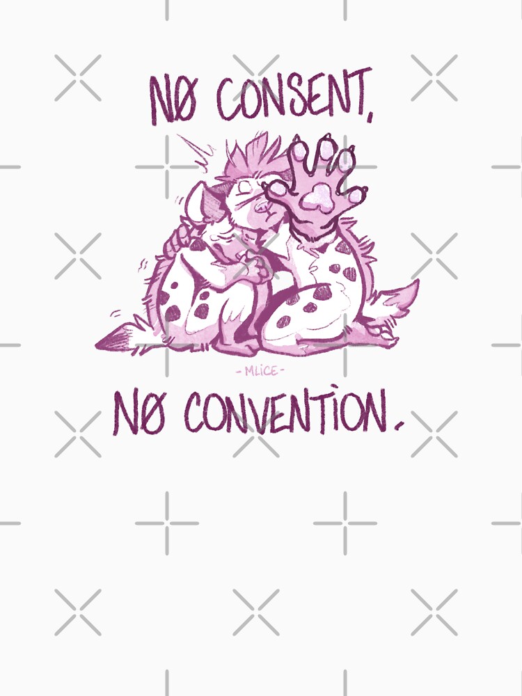 Thumbnail 7 of 7, Classic T-Shirt, - No Consent, No Convention - designed and sold by Mlice.