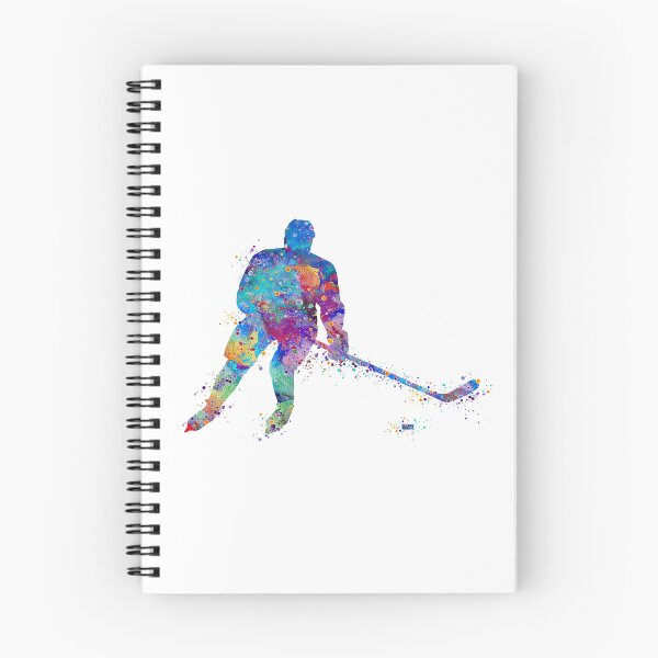 Item preview, Ice Hockey Boy Player Watercolor Sport Gift designed and sold by LotusGifts.