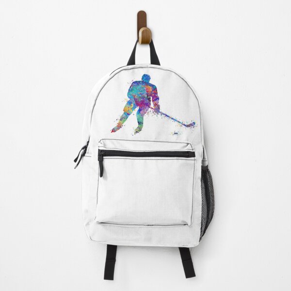 Artikelvorschau, Eishockey-Jungen-Spieler-Aquarell-Sport-Geschenk entworfen und verkauft von LotusGifts.