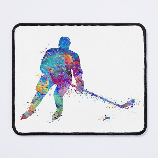 Item preview, Ice Hockey Boy Player Watercolor Sport Gift designed and sold by LotusGifts.