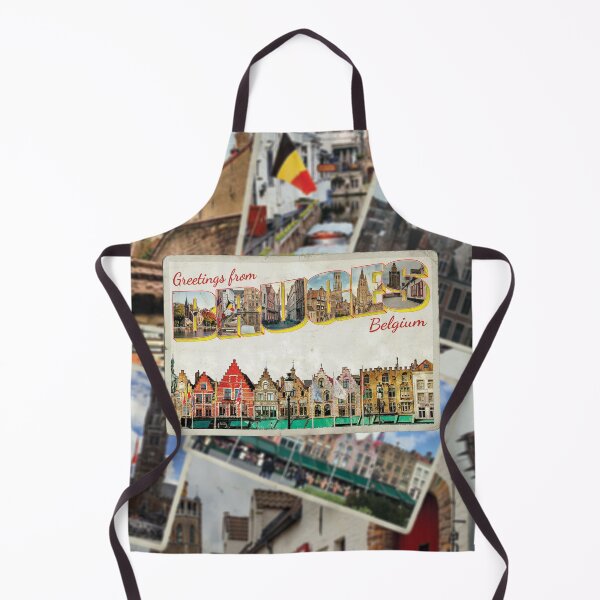 Item preview, Greetings from Bruges in Belgium Vintage style retro souvenir designed and sold by DeveloperProp0.
