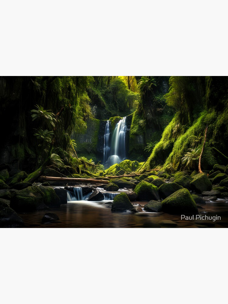 Thumbnail 3 of 3, Sticker, Hidden Falls II designed and sold by paulmp.