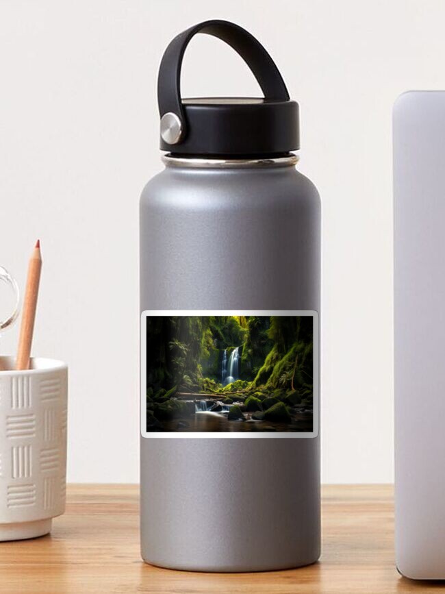 Thumbnail 1 of 3, Sticker, Hidden Falls II designed and sold by paulmp.