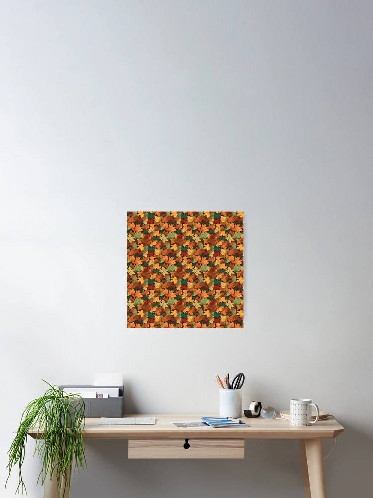 Thumbnail 2 of 3, Poster, Fall Leaves pattern designed and sold by RaysThings.
