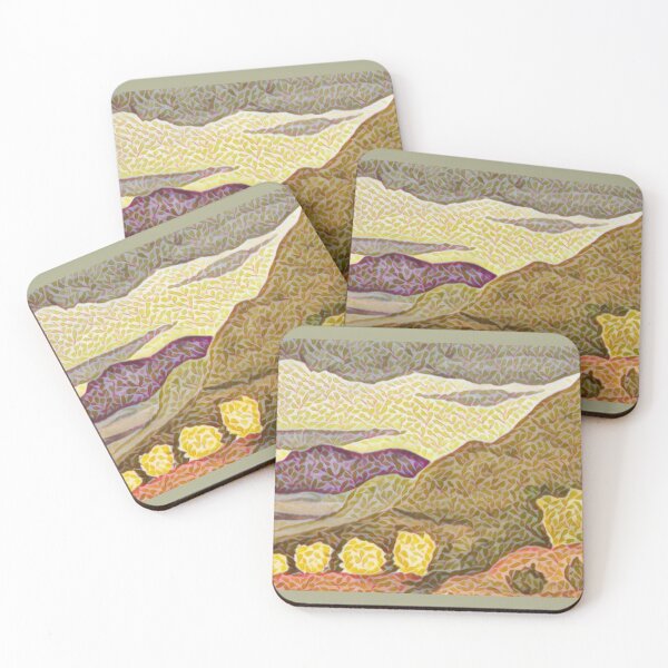 Item preview, Textured Landscape with Purple Mountains  designed and sold by oh-bi-me.