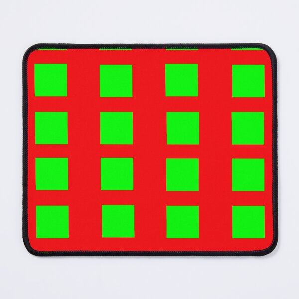 Item preview, Green Squares on Red  designed and sold by GEOMETRIC ART   .
