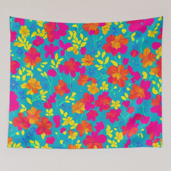 Item preview, Vibrant floral pattern designed and sold by Oleksandr Ivanochko.