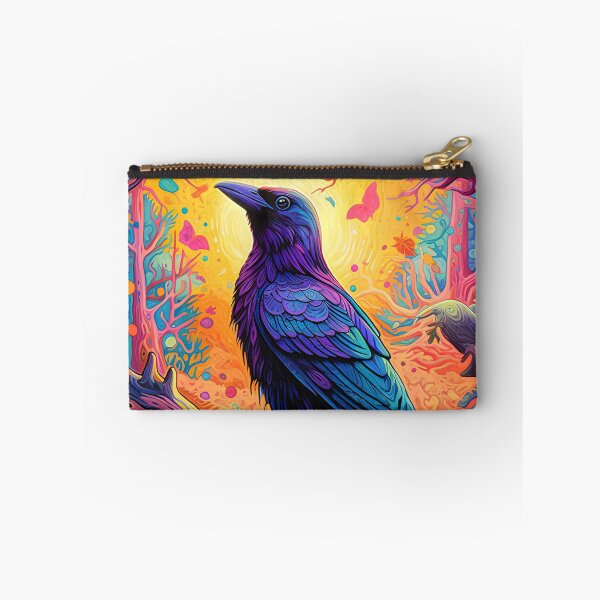Item preview, Psychedelic Raven: A Surreal Journey Through Colorful Wonderland designed and sold by Retro Type.