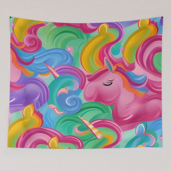 Item preview, Colorful unicorns pattern designed and sold by brandway.