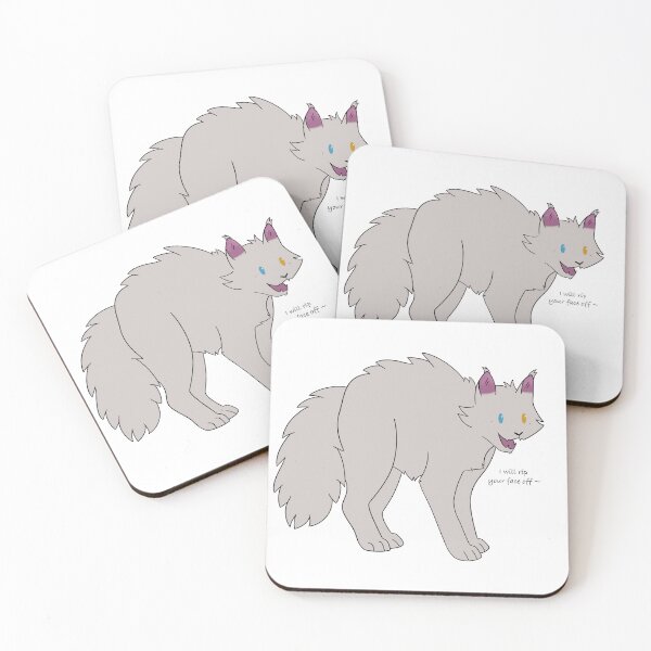 Item preview, Cute white cat designed and sold by Moreal-.