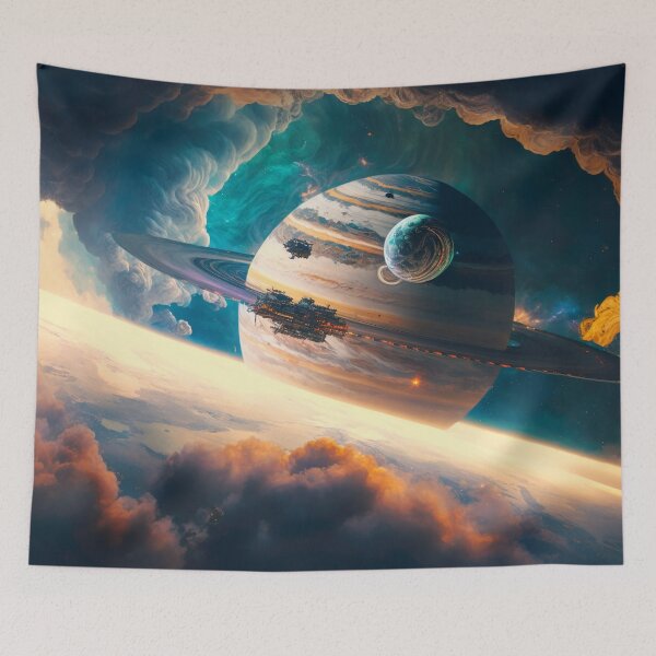 Item preview, Space station in space - science fiction designed and sold by unknown-places.
