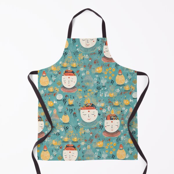 Item preview, Cartoon Buddha Kid Meditation Pattern designed and sold by ZenHorn.