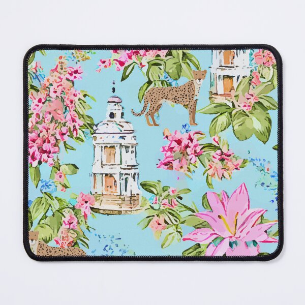 Item preview, Chinoiserie with pagodas and cheetahs designed and sold by SophieClimaArt.