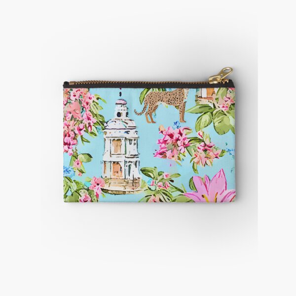 Item preview, Chinoiserie with pagodas and cheetahs designed and sold by SophieClimaArt.