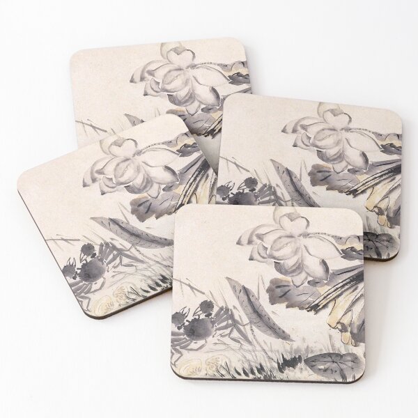 Item preview, Korean Painting Minhwa Lotus and Crab designed and sold by tangerinemars.