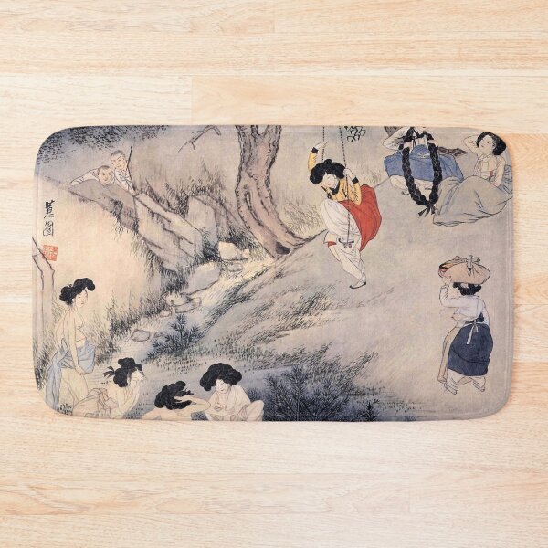 Item preview, Korean Painting Minhwa Scenery on Dano Day designed and sold by tangerinemars.