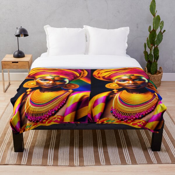 Item preview, Reina tribal colorida 1 designed and sold by Yamy Morrell Art and Design.