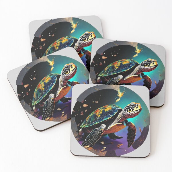 Item preview, Space Odyssey with a Cosmic Turtle designed and sold by YassCreative.