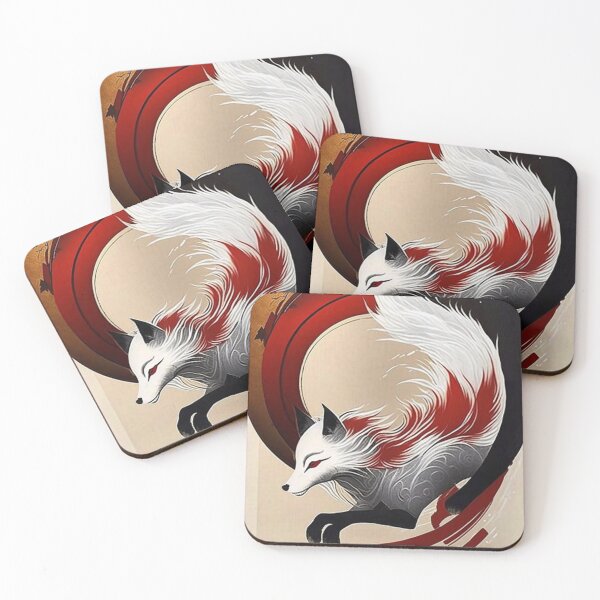 Item preview, Kitsune Fox Japanese Design designed and sold by NinyoDreamscape.