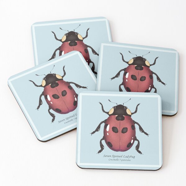Item preview, seven spotted ladybug designed and sold by dinosaphira99.