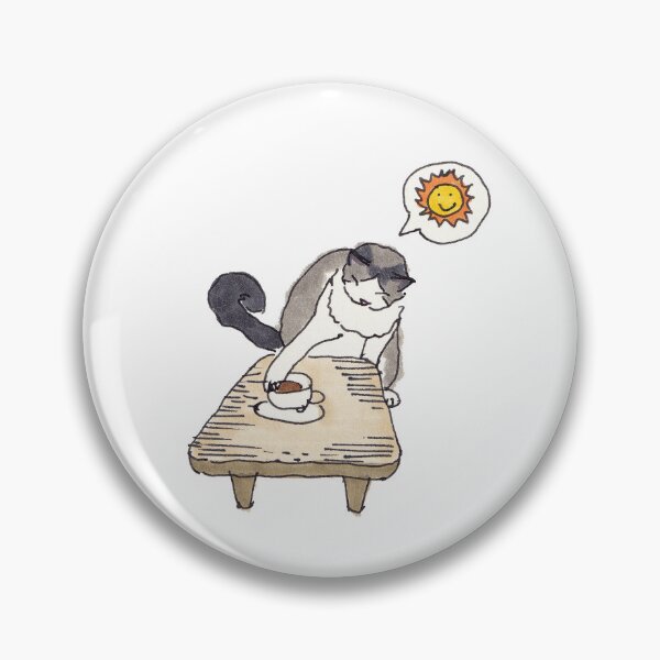Item preview, 'Don't do it!' - Cheeky cat designed and sold by LeMooMooSketch.