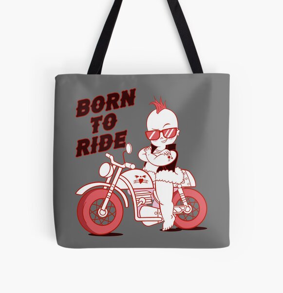 Motorcycle Tote Bag Shopper Bike Cyclist Motorbike Ride Rider Cool Birthday Gift 