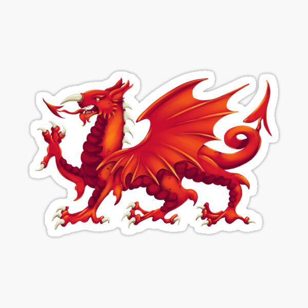 Welsh Dragon - Y Ddraig Goch Sticker