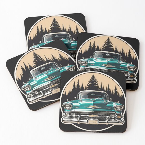 Artikelvorschau, Vintage Chevrolet Bel Air-Design für klassische amerikanische Auto-Enthusiasten und Retro-Design-Liebhaber entworfen und verkauft von Nostalgic-co.