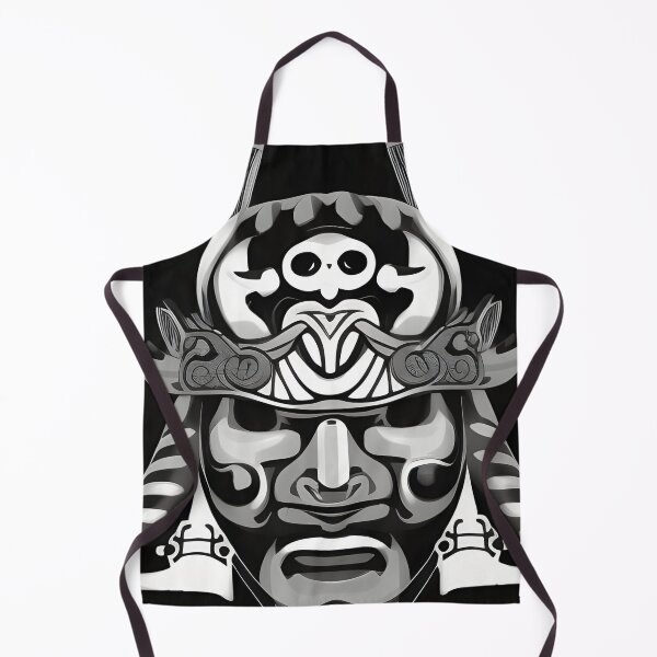 Item preview, White samurai warrior mask designed and sold by brandway.
