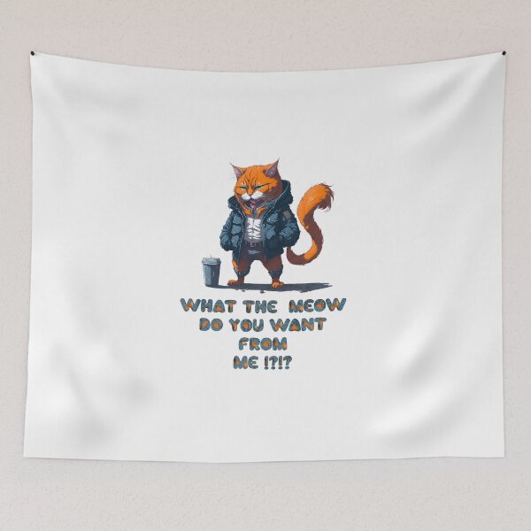 Item preview, Anti Social cat designed and sold by OmStyleStudio.
