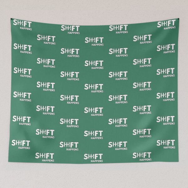 Item preview, Shift happens funny manual transmission car pun designed and sold by Donutlovers.