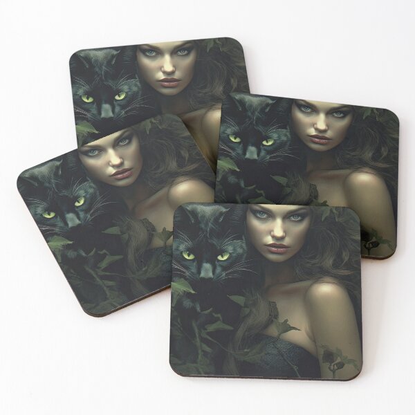 Item preview, Black Cat and Woman designed and sold by JaimeLikes.