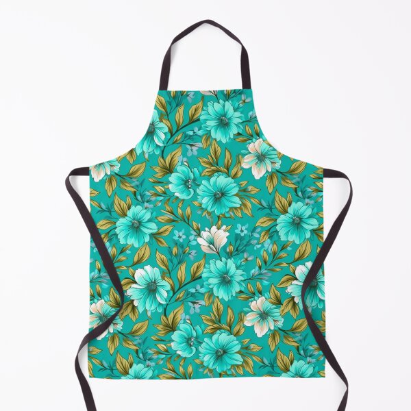Item preview, Turquoise Floral Pattern designed and sold by dmanalili.