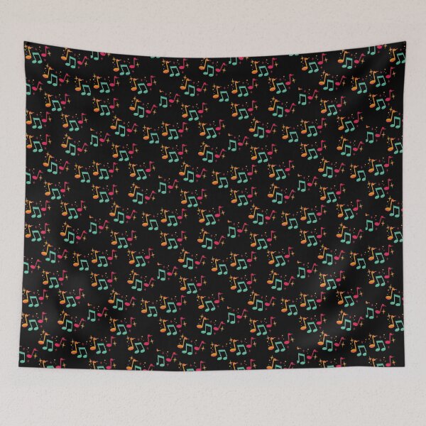 Item preview, Colorful Notes on Black designed and sold by SarahVGarrett.