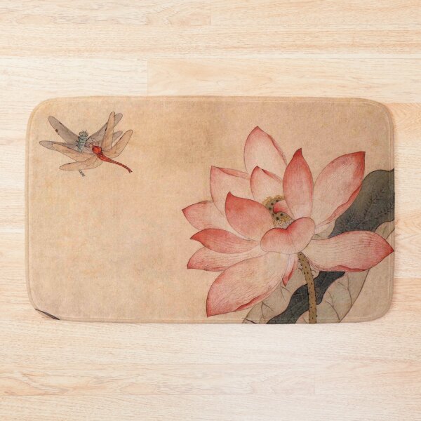 Item preview, Korean Painting Minhwa Lotus and Dragonflies designed and sold by tangerinemars.