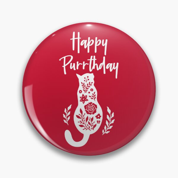 Item preview, Happy PURR-THDAY, Cat Miaw Lovers, Funny Birthday Gift For Cat Lovers #2 designed and sold by SalahBlt.