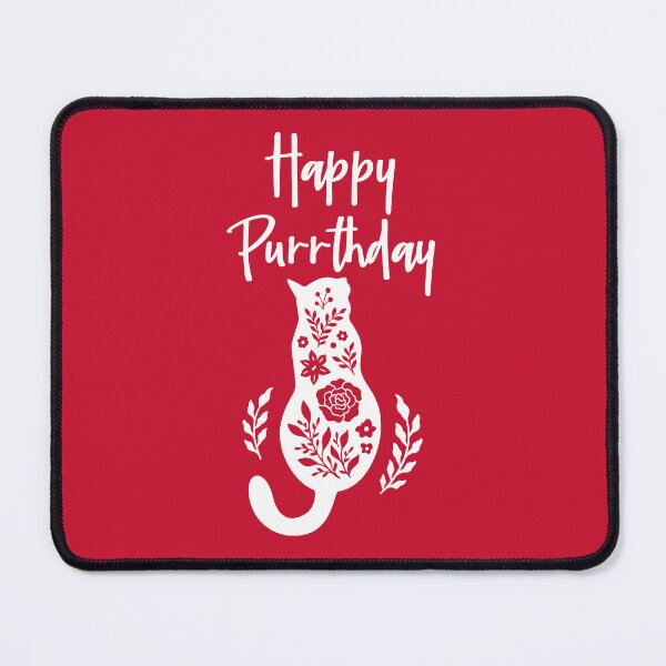 Item preview, Happy PURR-THDAY, Cat Miaw Lovers, Funny Birthday Gift For Cat Lovers #2 designed and sold by SalahBlt.
