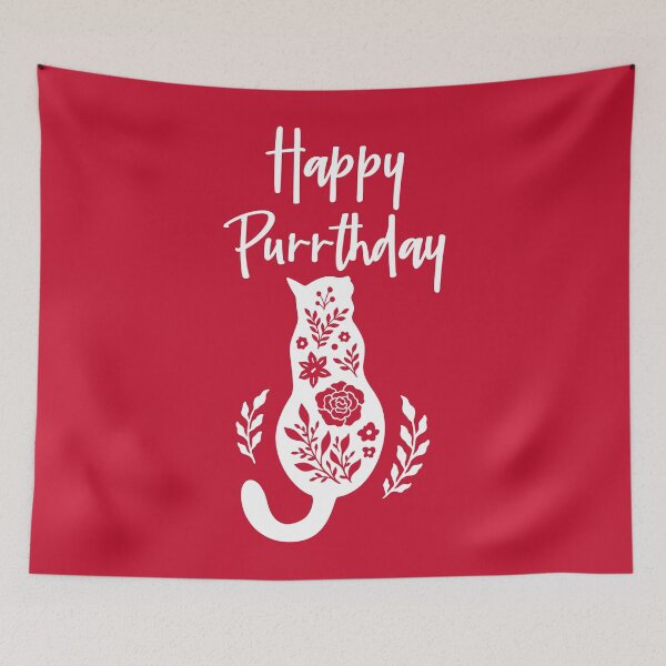 Item preview, Happy PURR-THDAY, Cat Miaw Lovers, Funny Birthday Gift For Cat Lovers #2 designed and sold by SalahBlt.
