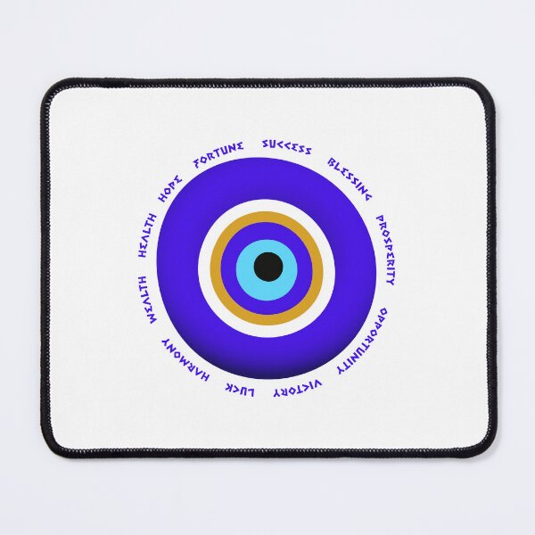 Item preview, Greek Eye amulet with positive message in Greek letters. designed and sold by paulo silveira.