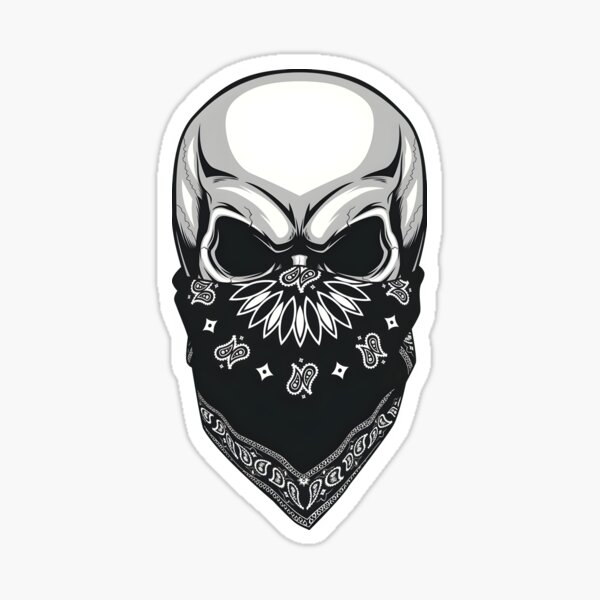 Bandana Skull Stickers for Sale Redbubble