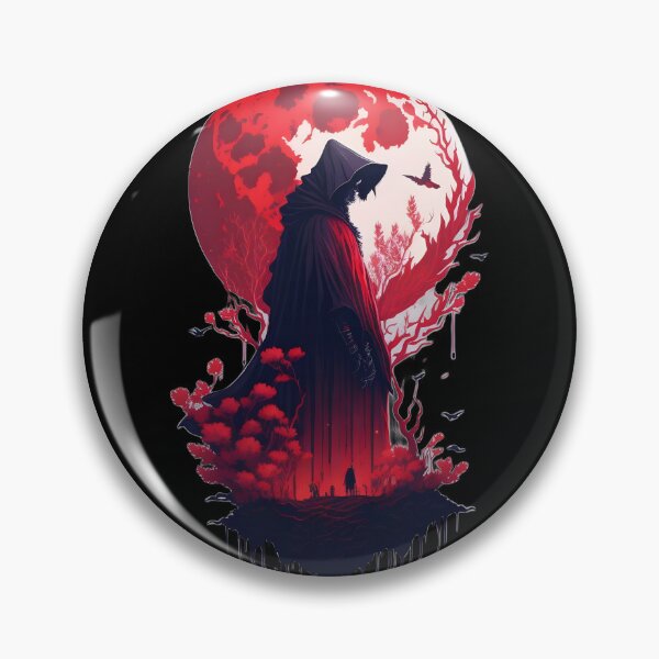 Item preview, Grim Reaper and red moon designed and sold by NozAkamE.