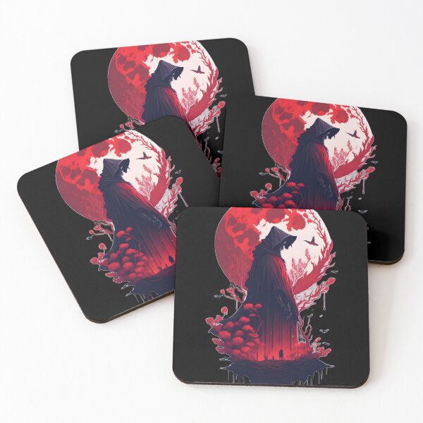 Item preview, Grim Reaper and red moon designed and sold by NozAkamE.