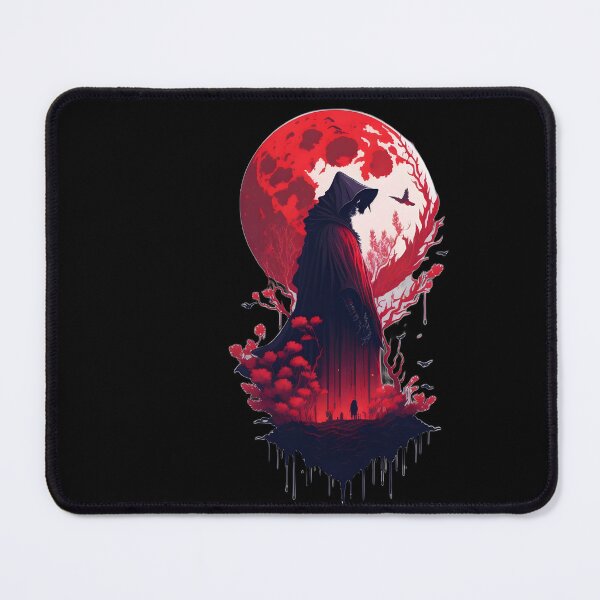 Item preview, Grim Reaper and red moon designed and sold by NozAkamE.