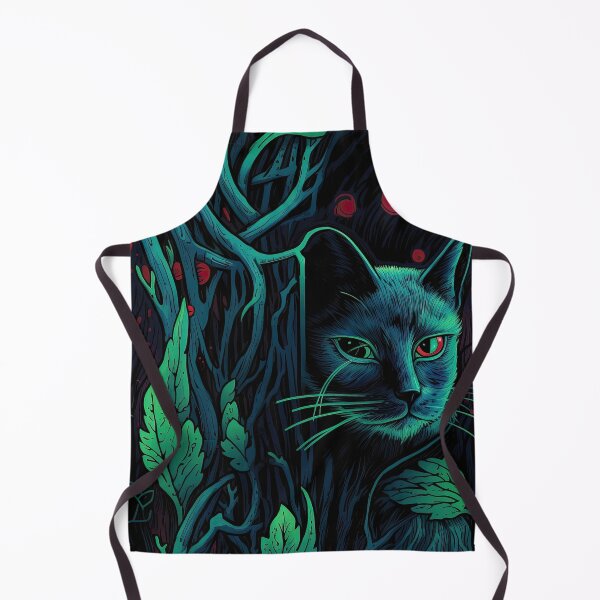 Item preview, Black Cat in the Wild Pattern designed and sold by JaimeLikes.