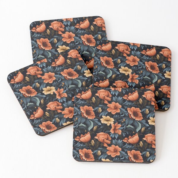 Item preview, Crimson Twilight Garden - Dark Floral designed and sold by Yigdom.