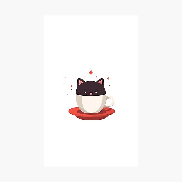 Item preview, Cat in a mug designed and sold by gardenofheavens.