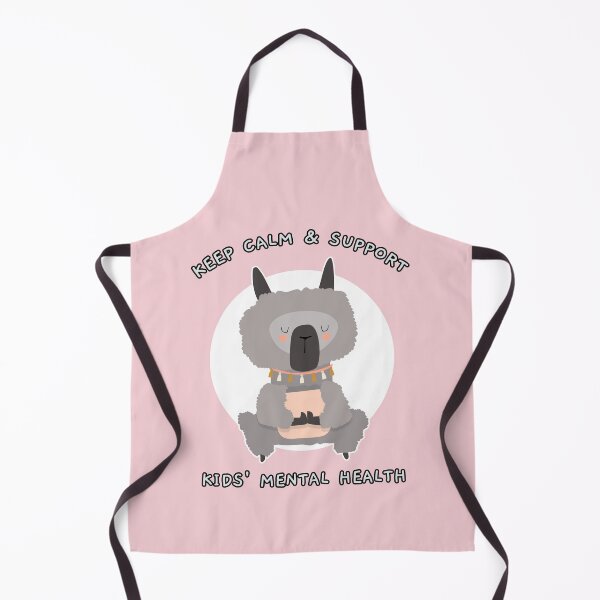 Item preview, Keep Calm and Support Kids’ Mental Health Cute Llama designed and sold by Winter--Flowers.