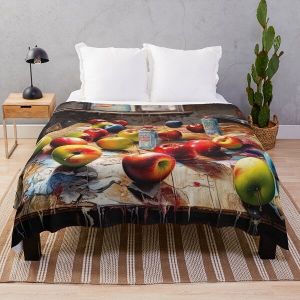 Item preview, Graffiti Style Apples on the Kitchen Table designed and sold by BoneArt.