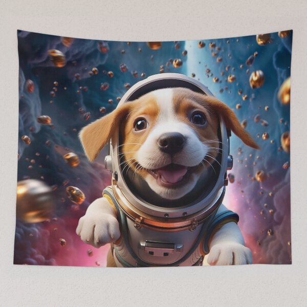 Item preview, Cute Space Puppy - Science Fiction designed and sold by unknown-places.